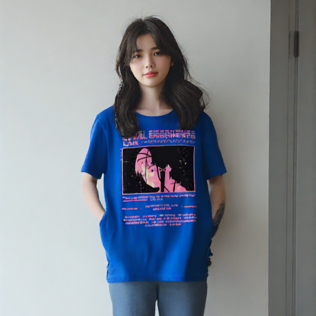 This tee captures the magic of Lain's. If you're looking for more  Serial Experiments merch, we have it all! Check out our anime merch now—free shipping!