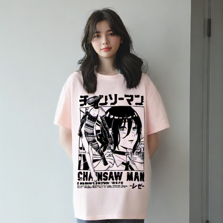 This tee captures the magic of Reze. If you're looking for more Chainsaw Man merch, we have it all! Check out our anime merch now—free shipping!