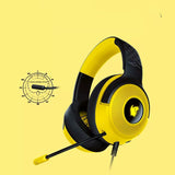 Razer Pokemon Pikachu Limited Edition Kraken V3 PC Wired USB Gaming Headset Chroma RGB Lighting, everythinganimee