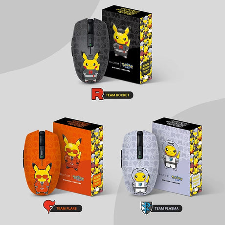 Razer Pokemon Pikachu Limited Edition Orochi V2 Mobile Wireless Gaming Mouse 2 Wireless Modes Up To 950 Hours of Battery Life, everythinganimee