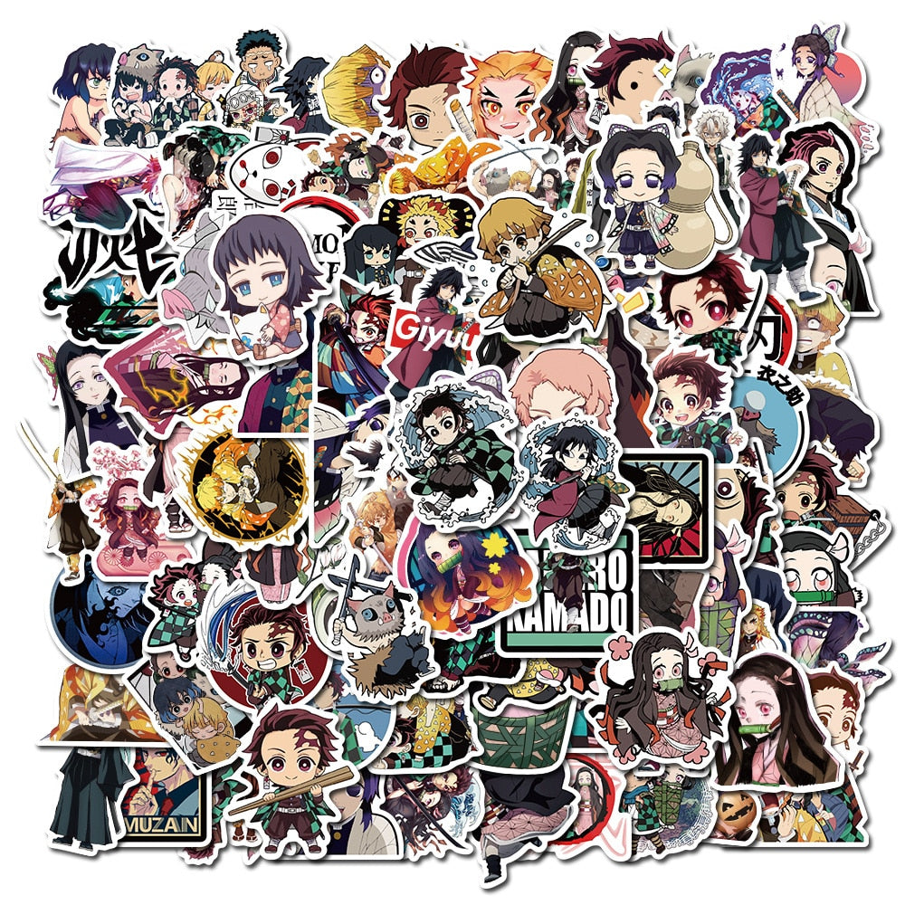 Demon Slayer Anime Vintage Poster Tanjirou Nezuko Kraft Wall Art Sticker -   - Free Shipping & Up to 50% OFF