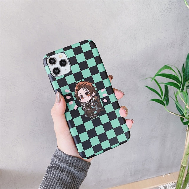 Get the cutest phone protection with our Demon Slayer anime phone case for iPhone 11, 12, 13, Pro, 7, 8 Plus, X, XR, XS Max. Show off your love for the series with this soft TPU cover featuring the iconic characters from Kimetsu No Yaiba. Shop now on our website!