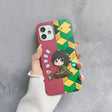 Get the cutest phone protection with our Demon Slayer anime phone case for iPhone 11, 12, 13, Pro, 7, 8 Plus, X, XR, XS Max. Show off your love for the series with this soft TPU cover featuring the iconic characters from Kimetsu No Yaiba. Shop now on our website!
