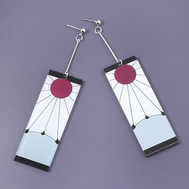 Fashion Acrylic Demon Slayer Earrings