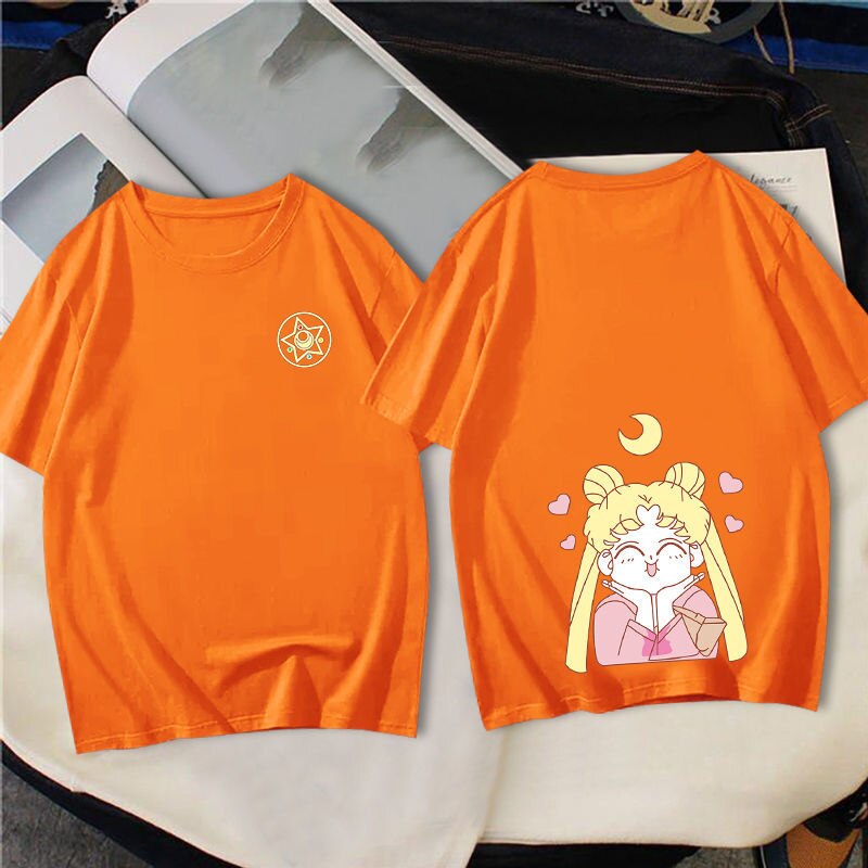 This shirt captures the magic of Usagi Tsukino. If you're looking for more Sailor Moon merch, we have it all! Check out our anime merch now—free shipping!