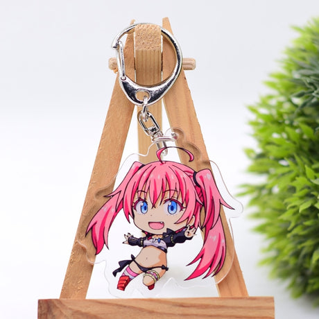 That Time I Got Reincarnated as a Slime Keychain Double Sided Acrylic Cartoon Key Chain Pendant Anime Accessories Keyring, everything animee