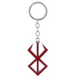 Berserk Game Logo Keychain - Show off your love for the iconic anime and game series with our officially licensed PS4 keychain. Made from durable metal, this keychain features the iconic Berserk logo and sword design, perfect for any fan to add to their collection. Order now and add a touch of anime style to your everyday life!