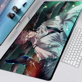 Gaming Mouse Pad Gamer Large Home Keyboard Pad Mouse Mat MousePads Anime Jujutsu Kaisen Anti-slip Gamer Natural Rubber Table Mat, everythinganimee