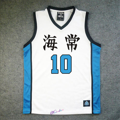 Anime Kuroko no Basuke/Basket Cosplay Kaijo School #7 Kise Ryota Basketball Jersey T Shirt Top Sportswear Uniform Costume, everythinganimee