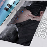 Gaming Mouse Pad Gamer Large Home Keyboard Pad Mouse Mat MousePads Anime Jujutsu Kaisen Anti-slip Gamer Natural Rubber Table Mat, everythinganimee