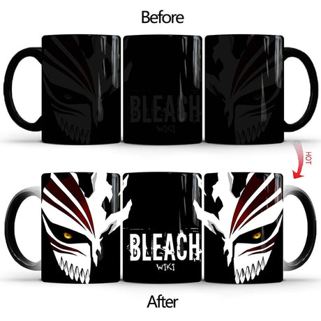 1Pcs New 350ml BLEACH Anime Color Change Mug Milk Coffee Tea Ceramics Cup Best Gift for Children Friends, everythinganimee