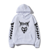 2023 Hot Sale Hooded Dark Berserk Anime Pattern Print Vintage Casual Hoodie Fashion Y2K Sweatshirts Oversized Tops Pullover