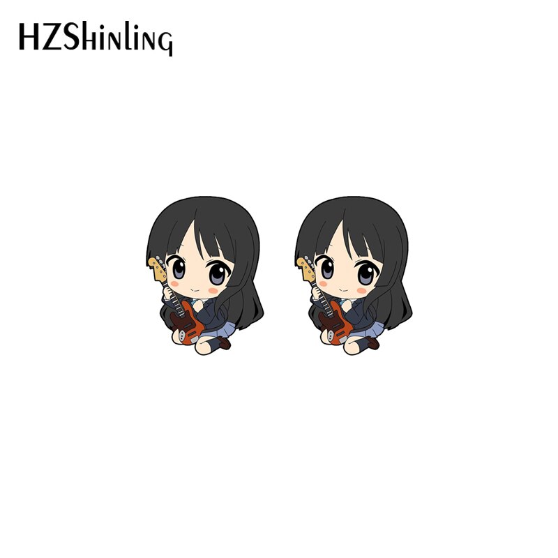 2023 New K-on! Stud Earring Azusa Mugi Acrylic Resin Earrings Epoxy Handmade Jewelry Gifts Girl, everything animee