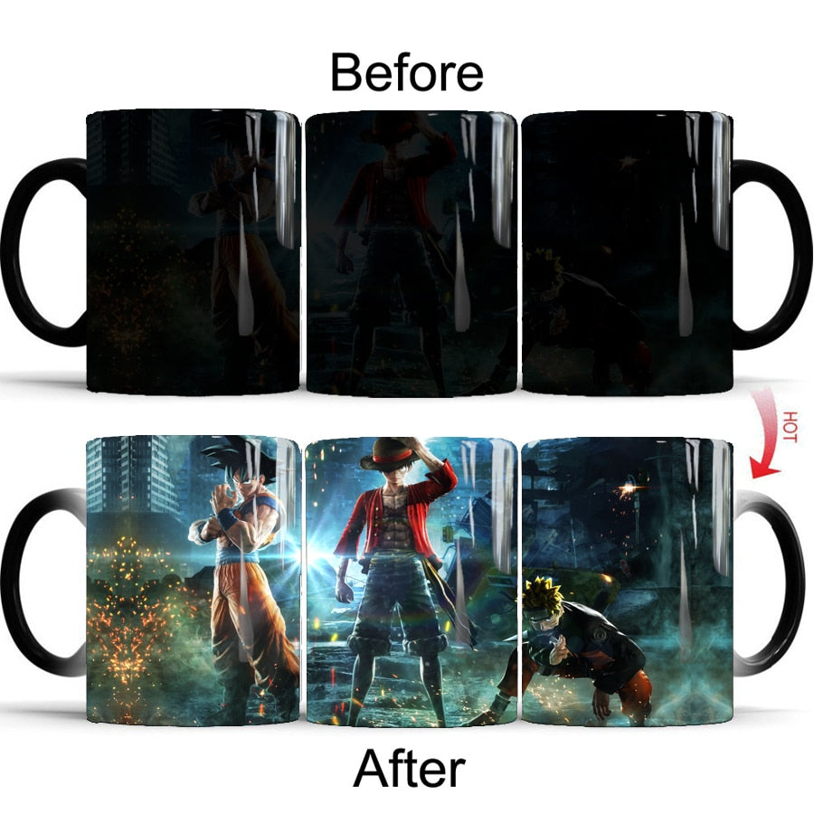 One piece color changing mugs