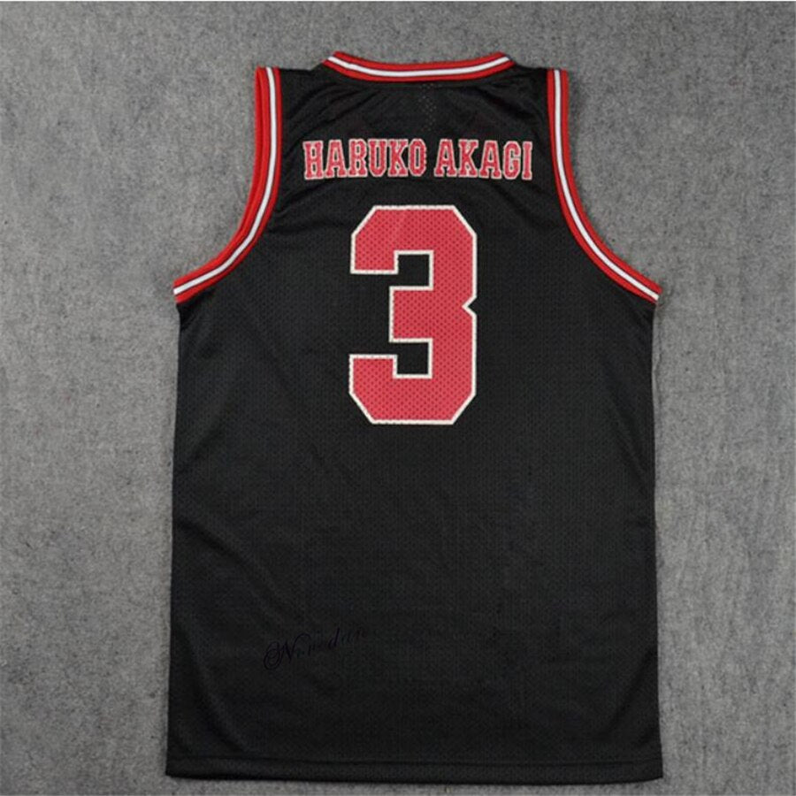 Anime SLAM Cosplay Costume Shohoku School Basketball Team 1-15 Sakuragi Hanamichi Jersey Tops T Shirt Sports Wear Uniform Black, everythinganimee