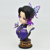 15cm Anime Figure Demon Slayer GK Bust Kimetsu No Yaiba Kochou Shinobu Bust Figure Toys for Kids Collectible Model PVC Doll, everythinganimee