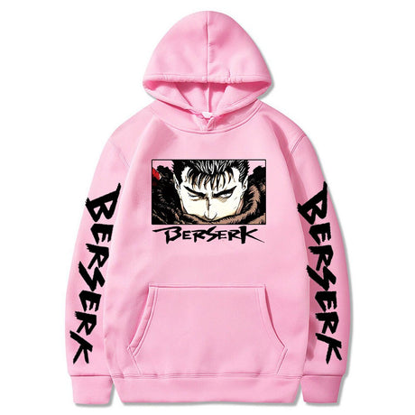 2023 Hot Sale Hooded Dark Berserk Anime Pattern Print Vintage Casual Hoodie Fashion Y2K Sweatshirts Oversized Tops Pullover