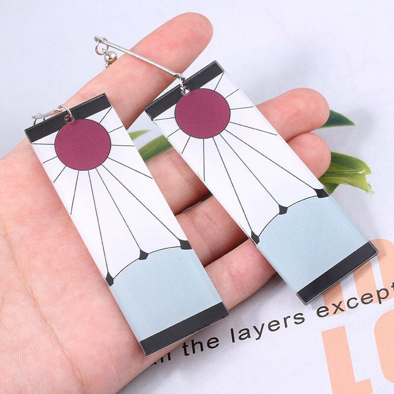 Fashion Acrylic Demon Slayer Earrings