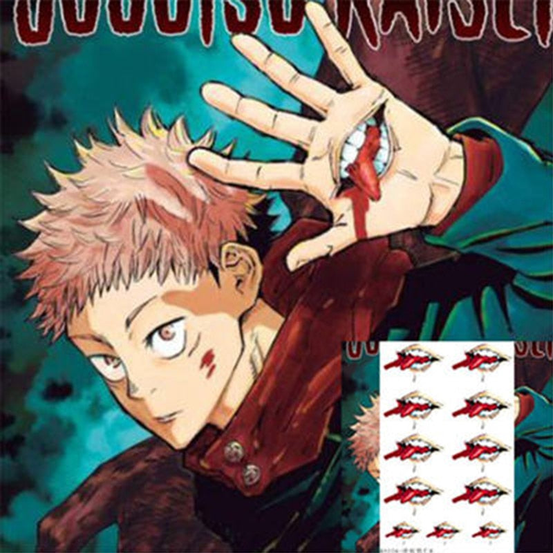 Jujutsu Kaisen Waterproof Tattoo Sticker