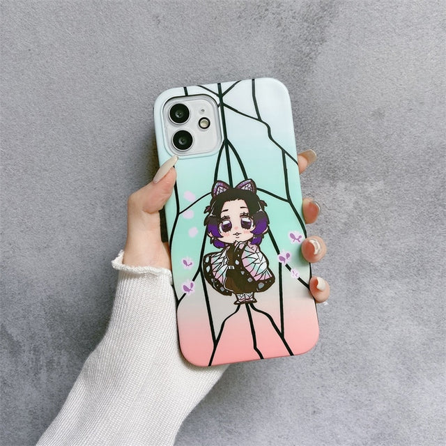 Get the cutest phone protection with our Demon Slayer anime phone case for iPhone 11, 12, 13, Pro, 7, 8 Plus, X, XR, XS Max. Show off your love for the series with this soft TPU cover featuring the iconic characters from Kimetsu No Yaiba. Shop now on our website!