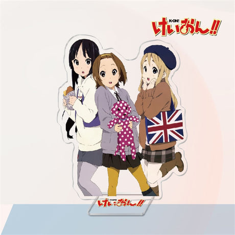 Japan Anime K-ON! Acrylic Stand Model Plate Cosplay Toys Hirasawa Yui Mio Tainaka Ritsu Kotobuki Tsumugi Nakano Azusa Desk Decor, everything animee