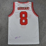 SLAM Cosplay Costume Shohoku Sakuragi Hanamichi School Basketball Jersey Tops T-Shirt Sportswear Uniform Slamdunk White, everythinganimee