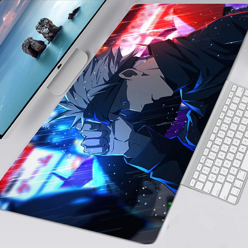 Gaming Mouse Pad Gamer Large Home Keyboard Pad Mouse Mat MousePads Anime Jujutsu Kaisen Anti-slip Gamer Natural Rubber Table Mat, everythinganimee