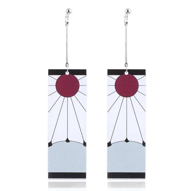 Fashion Acrylic Demon Slayer Earrings