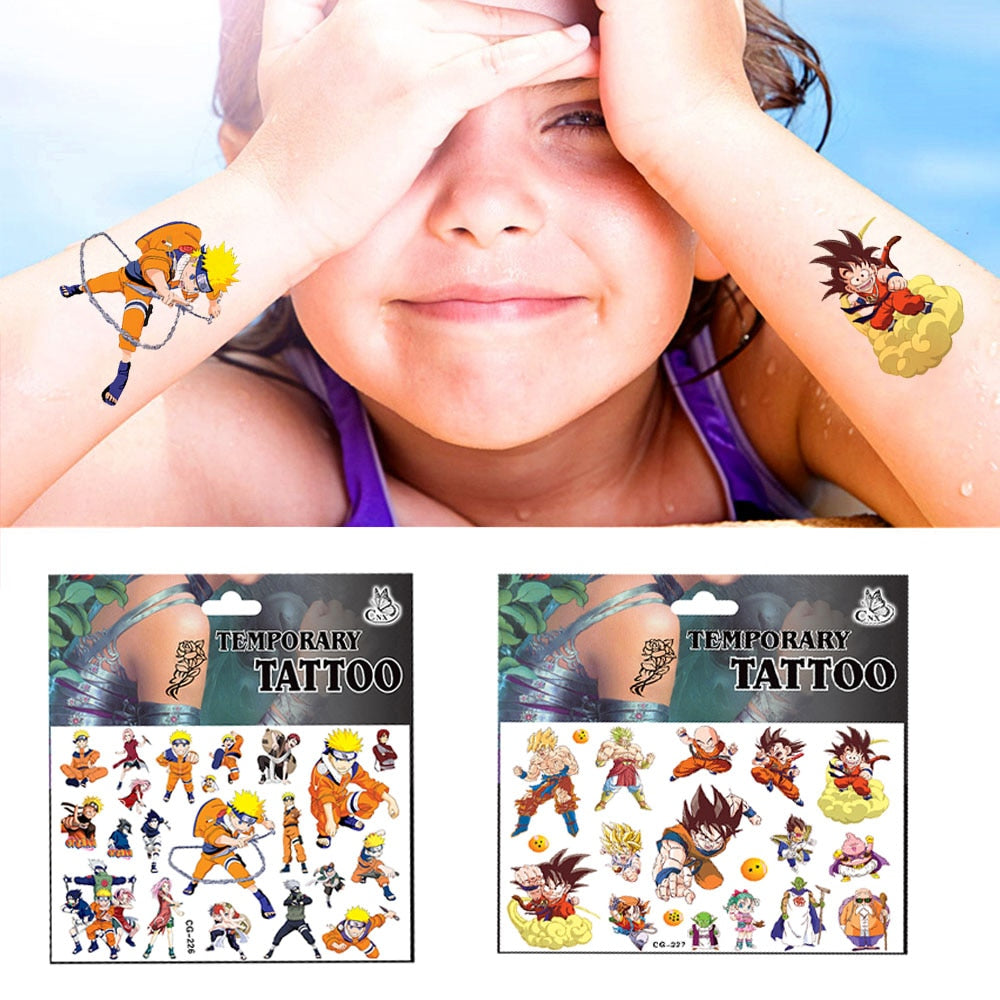 Naruto & Dragon Ball Z Tattoos