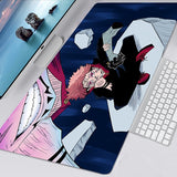 Gaming Mouse Pad Gamer Large Home Keyboard Pad Mouse Mat MousePads Anime Jujutsu Kaisen Anti-slip Gamer Natural Rubber Table Mat, everythinganimee