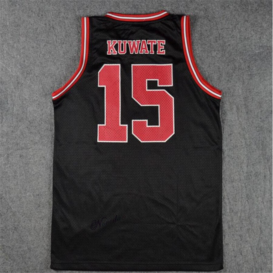 Anime SLAM Cosplay Costume Shohoku School Basketball Team 1-15 Sakuragi Hanamichi Jersey Tops T Shirt Sports Wear Uniform Black, everythinganimee