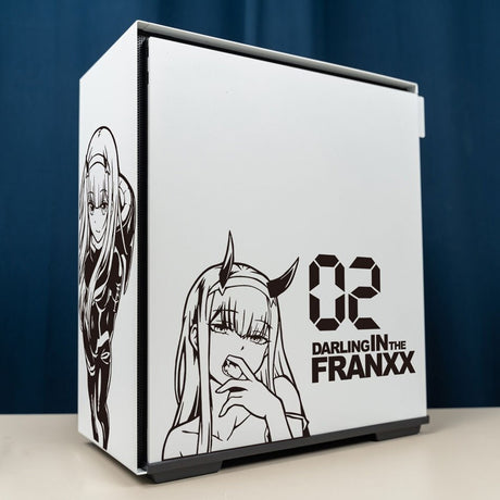 Darling in the Franxx 02 Anime Stickers for ATX Mid PC Case Cartoon Computer Decorative Decal Waterproof Removable Hollow Out, everythinganimee