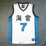 Anime Kuroko no Basuke/Basket Cosplay Kaijo School #7 Kise Ryota Basketball Jersey T Shirt Top Sportswear Uniform Costume, everythinganimee