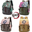 Demon Slayer Kimetsu No Yaiba Anime Backpack Canvas Bag Tomioka Giyuu High Capacity School Bags Mochila Feminina Notebook Bags