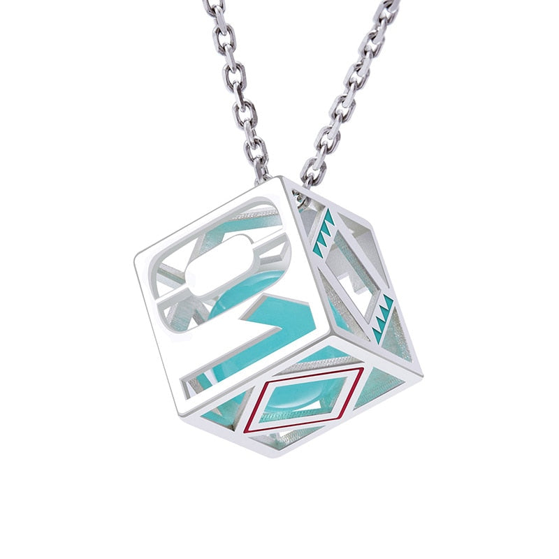 Hatsune Anime Miku Necklace 925 Sterling Silver Pendant Manga Role Action Figure Cosplay Vocaloid New Trendy Gift, everythinganimee