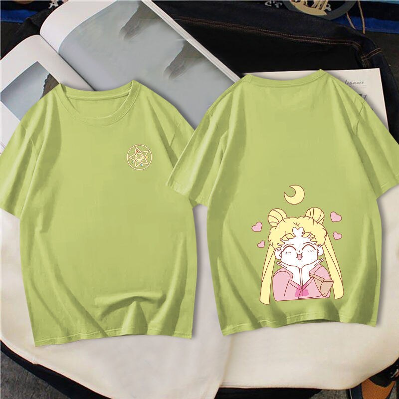 This shirt captures the magic of Usagi Tsukino. If you're looking for more Sailor Moon merch, we have it all! Check out our anime merch now—free shipping!
