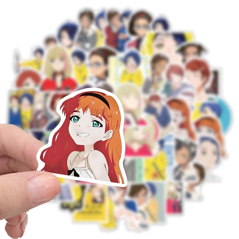 10/30/50pcs/pack Japanese anime WONDER EGG PRIORITY Stickers For Cars Helmet Luggage Bicycle Guitar Decal Notebook Skate Trunk, everythinganimee