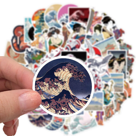 10/50pcs The Shape Of Voice Sticker Sea Wave Doodle Sticker Anime A Silent Voice Stickers for Laptop Guitar Luggage Skateboard, everything animee