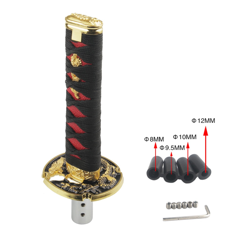 Universal JDM anime Samurai katana Shift Knob 200mm / 260mm Samurai knife shift knob with adapter, everythinganimee