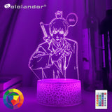 3d Led Night Lamp Anime Chainsaw Man Aki Hayakawa for Bedroom Decor Kids Birthday Gift Manga Chainsaw Man Led Light Bedside