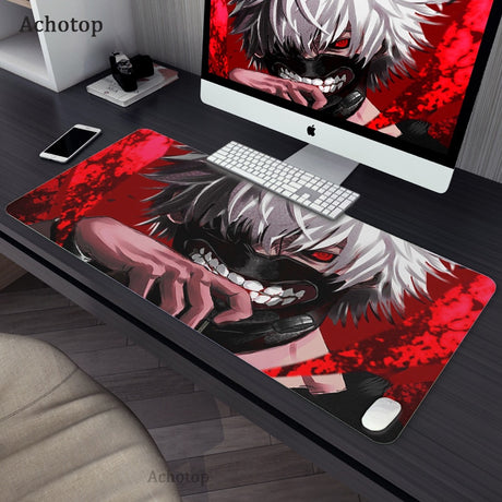 Gaming Accessories Mouse Pad Tokyo Ghoul Mousepad Anime Cartoon Large Mouse Mat Big Mause Pad Keyboard Computer Gamer Desk Mat, everything animee