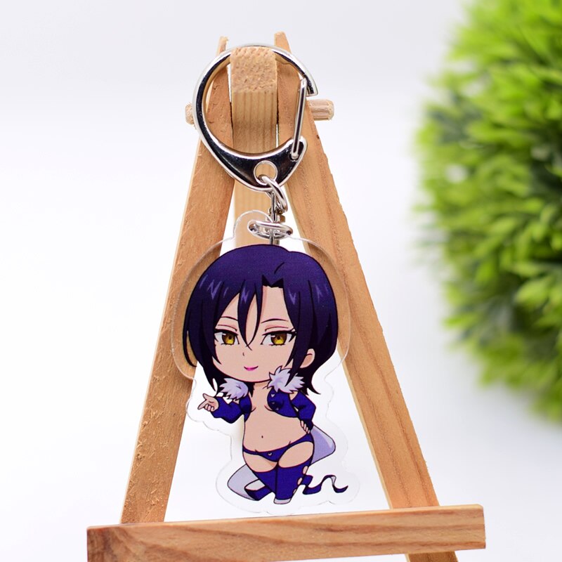 The Seven Deadly Sins Keychain Double Sided Acrylic Cartoon Key Chain Pendant Anime Accessories Keyring Hot Sale, everything animee