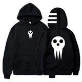 Anime Soul Eater Death the Kid Kawaii Pattern Hoodie For Women/Men Casual Fashion Sweatshirts Cozy Tops Unisex, everythinganimee