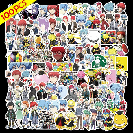 100pcs Anime Stickers Demon Slayer Hunter X Graffiti DIY Luggage Laptop Skateboard Phone Decal Sticker Toys