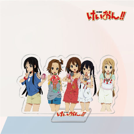 Japan Anime K-ON! Acrylic Stand Model Plate Cosplay Toys Hirasawa Yui Mio Tainaka Ritsu Kotobuki Tsumugi Nakano Azusa Desk Decor, everything animee