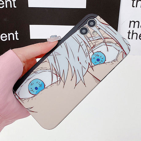 phone case featuring your favorite Jujutsu Kaisen characters, such as Yuji Itadori, Fushiguro Megumi on it. The case is compatible with iPhone 14, 13, 12, 11 Pro, X, Xs Max and XR.