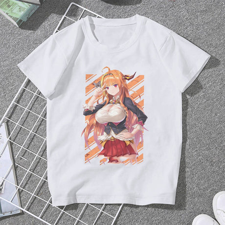 Kiryu Coco Virtual YouTuber Women Clothes Hololive VTuber Oversized T-shirt Goth Vintage Men Clothing, everythinganimee