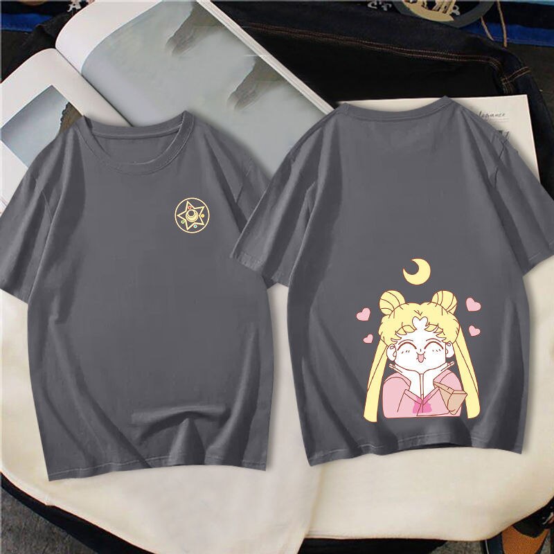 This shirt captures the magic of Usagi Tsukino. If you're looking for more Sailor Moon merch, we have it all! Check out our anime merch now—free shipping!