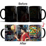 One piece color changing mugs