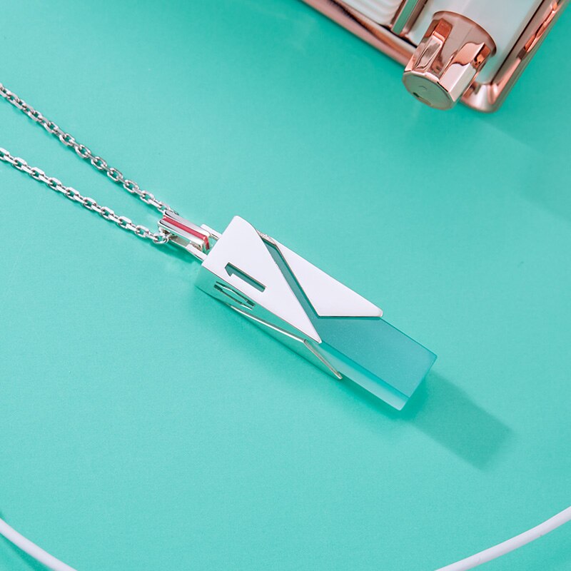Hatsune Miku Anime Necklace 925 Sterling Silver Pendant Manga Role Action Figure Cosplay Vocaloid New Trendy Gift, everythinganimee